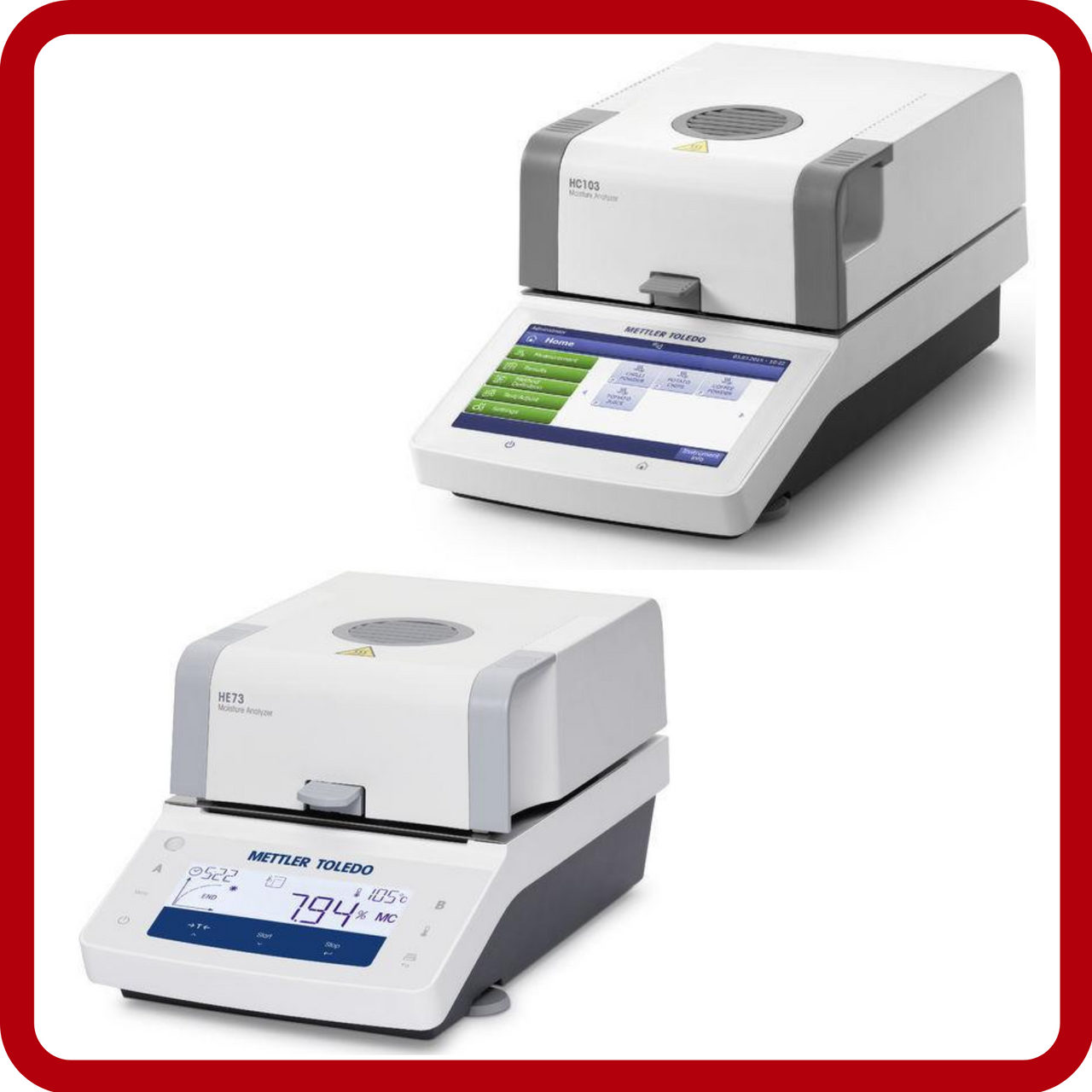 Mettler Toledo HE and HC Moisture Analyzers